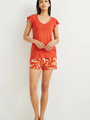 Zdjęcie produktu C&A Góra od piżamy z wiskozy, Pomarańczowy, Rozmiar: XS