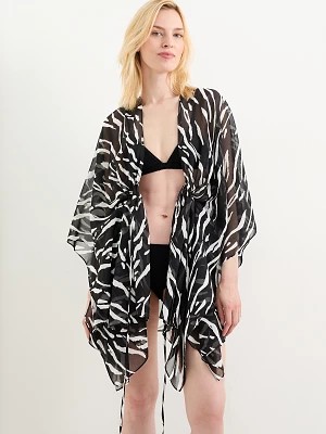 Zdjęcie produktu C&A Kimono-ze wzorem, Czarny, Rozmiar: 1 rozmiar