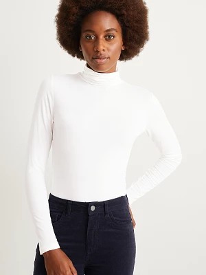 Zdjęcie produktu C&A Koszulka z golfem basic, Biały, Rozmiar: XL