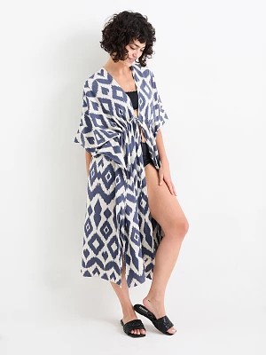 Zdjęcie produktu C&A Kimono-ze wzorem, Niebieski, Rozmiar: 1 rozmiar