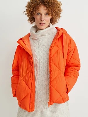 Zdjęcie produktu C&A Pikowana kurtka z kapturem, Pomarańczowy, Rozmiar: 48