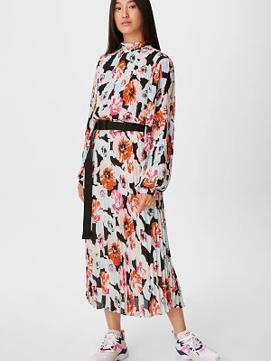 Zdjęcie produktu C&A Plisowana sukienka-w kwiaty, Wielokolorowy, Rozmiar: 40