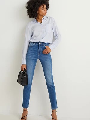 Zdjęcie produktu C&A Slim jeans-wysoki stan-dżinsy modelujące-LYCRA®, Niebieski, Rozmiar: 34