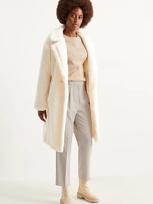 Zdjęcie produktu C&A Spodnie materiałowe-wysoki stan-tapered fit, Biały, Rozmiar: 36