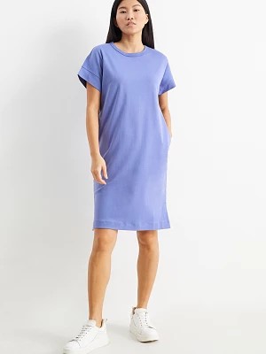 Zdjęcie produktu C&A Sukienka T-shirtowa basic, Purpurowy, Rozmiar: S