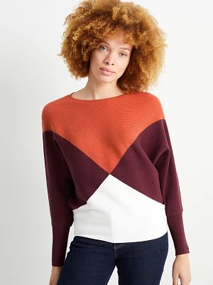 Zdjęcie produktu C&A Sweter-prążkowany, Pomarańczowy, Rozmiar: XS