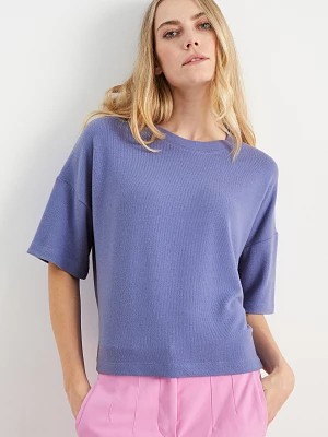Zdjęcie produktu C&A Sweter z dzianiny-z krótkim rękawem, Purpurowy, Rozmiar: S