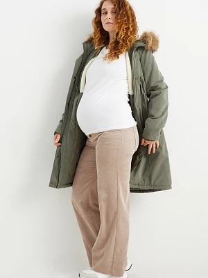 Zdjęcie produktu C&A Sztruksowe spodnie ciążowe-relaxed fit, Brązowy, Rozmiar: 34