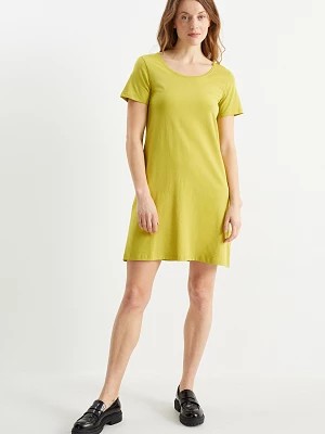 Zdjęcie produktu C&A Wielopak basic, 2 szt.-sukienka T-shirtowa, żółty, Rozmiar: XS
