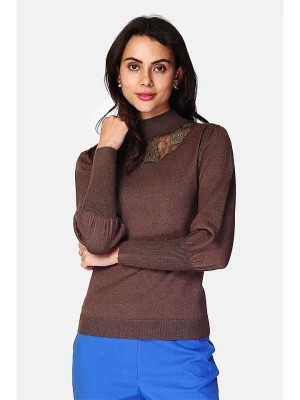 Zdjęcie produktu C& Jo Sweter w kolorze ciemnobrązowym rozmiar: 42