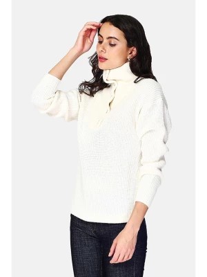 Zdjęcie produktu C& Jo Sweter w kolorze kremowym rozmiar: 38