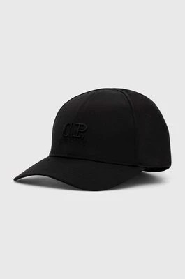 Zdjęcie produktu C.P. Company czapka z daszkiem Baseball Cap kolor czarny z aplikacją 15CMAC146A005904A