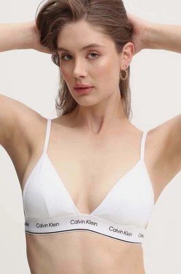 Zdjęcie produktu Calvin Klein biustonosz kąpielowy kolor biały lekko usztywniona miseczka