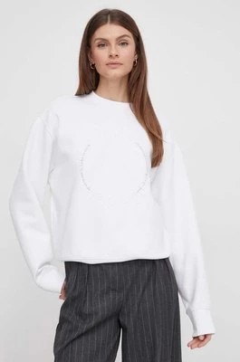 Zdjęcie produktu Calvin Klein bluza damska kolor biały z nadrukiem