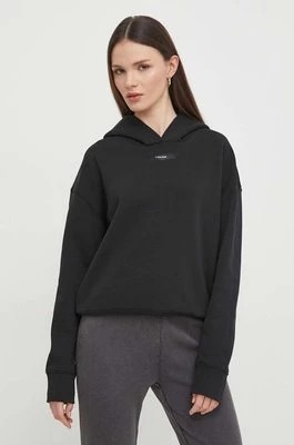 Zdjęcie produktu Calvin Klein bluza damska kolor czarny z kapturem gładka