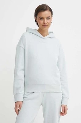 Zdjęcie produktu Calvin Klein bluza damska kolor szary z kapturem gładka