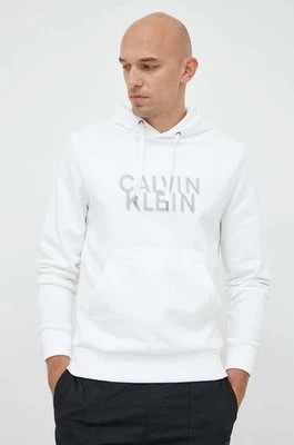 Zdjęcie produktu Calvin Klein bluza męska kolor biały z kapturem gładka