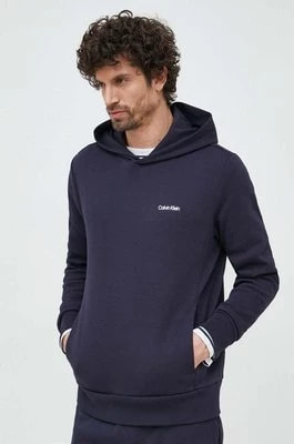 Zdjęcie produktu Calvin Klein bluza męska kolor granatowy z kapturem gładka