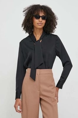 Zdjęcie produktu Calvin Klein bluzka damska kolor czarny gładka