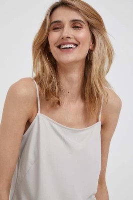 Zdjęcie produktu Calvin Klein bluzka kolor beżowy
