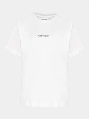 Zdjęcie produktu Calvin Klein Curve T-Shirt Inclusive Micro Logo K20K203712 Biały Regular Fit