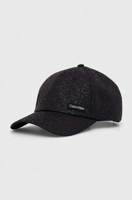 Zdjęcie produktu Calvin Klein czapka z daszkiem kolor czarny z aplikacją