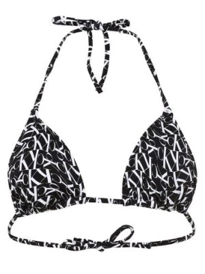Zdjęcie produktu Calvin Klein Damska góra od bikini Kobiety czarny wzorzysty,