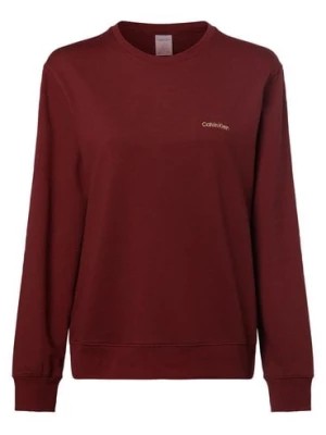 Zdjęcie produktu Calvin Klein Damska koszulka od piżamy Kobiety Bawełna czerwony jednolity,