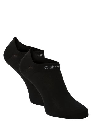 Zdjęcie produktu Calvin Klein Damskie skarpety do obuwia sportowego pakowane po 2 szt. Kobiety Sztuczne włókno czarny jednolity,