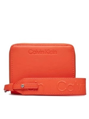 Zdjęcie produktu Calvin Klein Duży Portfel Damski Gracie Wallet W/Strap Md K60K611387 Pomarańczowy