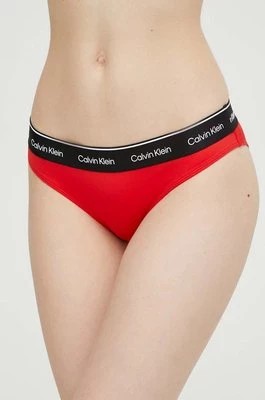 Zdjęcie produktu Calvin Klein figi kąpielowe kolor czerwony miękka miseczka