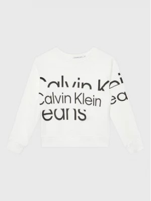 Zdjęcie produktu Calvin Klein Jeans Bluza Blown Up Logo IB0IB01629 Biały Regular Fit