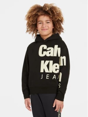 Zdjęcie produktu Calvin Klein Jeans Bluza Blown Up Logo IB0IB01860 Czarny Regular Fit