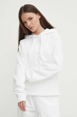Zdjęcie produktu Calvin Klein Jeans bluza damska kolor biały z kapturem z aplikacją J20J223091