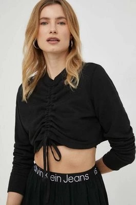 Zdjęcie produktu Calvin Klein Jeans bluza damska kolor czarny gładka