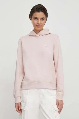 Zdjęcie produktu Calvin Klein Jeans bluza damska kolor różowy z kapturem