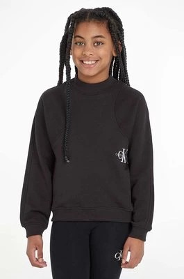 Zdjęcie produktu Calvin Klein Jeans bluza dziecięca kolor czarny gładka
