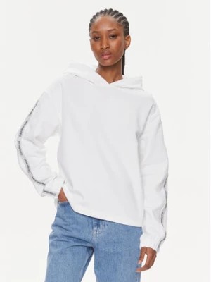 Zdjęcie produktu Calvin Klein Jeans Bluza Logo Elastic Hoodie J20J223078 Biały Regular Fit