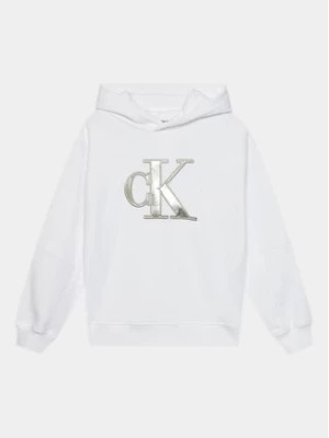 Zdjęcie produktu Calvin Klein Jeans Bluza Metallic Monogram IG0IG02298 Biały Regular Fit