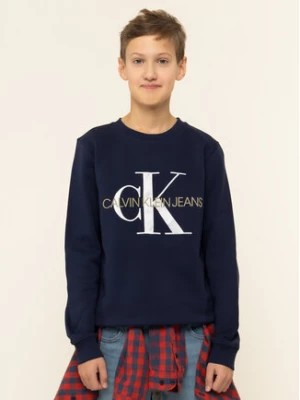 Zdjęcie produktu Calvin Klein Jeans Bluza Monogram Logo IU0IU00069 Granatowy Regular Fit