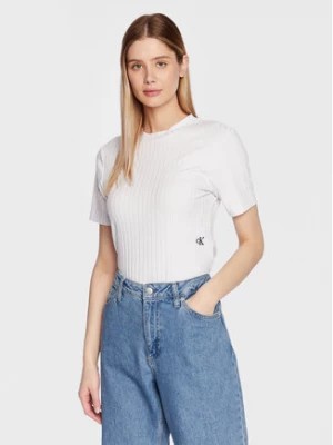 Zdjęcie produktu Calvin Klein Jeans Bluzka J20J220774 Biały Regular Fit
