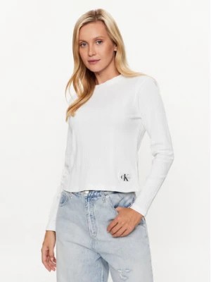 Zdjęcie produktu Calvin Klein Jeans Bluzka J20J221596 Biały Slim Fit