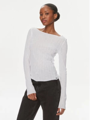 Zdjęcie produktu Calvin Klein Jeans Bluzka Sheer J20J223114 Biały Regular Fit