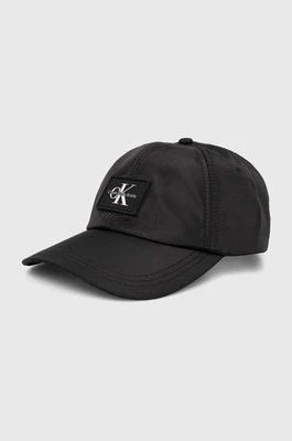 Zdjęcie produktu Calvin Klein Jeans czapka z daszkiem kolor czarny z aplikacją