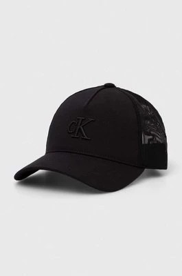 Zdjęcie produktu Calvin Klein Jeans czapka z daszkiem kolor czarny z aplikacją K50K511806