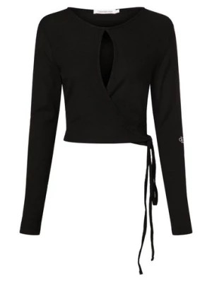 Zdjęcie produktu Calvin Klein Jeans Damska koszulka z długim rękawem Kobiety czarny jednolity,