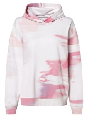 Zdjęcie produktu Calvin Klein Jeans Damski sweter z kapturem Kobiety Bawełna różowy|biały wzorzysty,