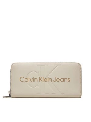 Zdjęcie produktu Calvin Klein Jeans Duży Portfel Damski K60K607634 Écru