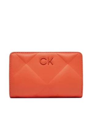 Zdjęcie produktu Calvin Klein Jeans Duży Portfel Damski Re-Lock Quilt Bifold Wallet K60K611374 Pomarańczowy