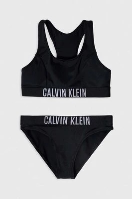 Zdjęcie produktu Calvin Klein Jeans dwuczęściowy strój kąpielowy dziecięcy kolor czarny